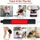 Red Light Therapy for Body, Infrared Light Therapy for Shoulder Waist Muscle Pain Relief, Upgraded 3 in 1 Led Beads, 660nm Red Light &850nm Near Infrared Light Therapy Belt Wrap Timer Remote Control (XL)