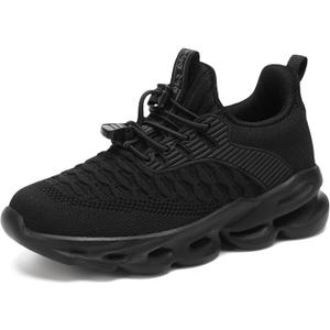 HSQ Boys Girls Tennis Shoes Kids Breathable Sneakers Ultra-Light Athletic Running Shoes for Toddler/Little Kid/Big Kid, Size 33
