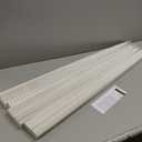 LazBlinds No Tools No Drill Cordless Lift Cut to Size Pleated Paper Blinds for Windows, Light Filtering Clip On Self Adhesive Temporary Window Blinds for Home(36" W x 72" H x 6 Pack, White)