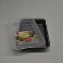 GoodCook Everyday Nonstick Steel Oblong Pan with Lid, 9" x 13", Gray