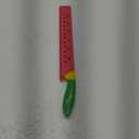 Jacent Brite Concepts 11.5" Watermelon Knife & Blade Cover BPA Free Soft Grip