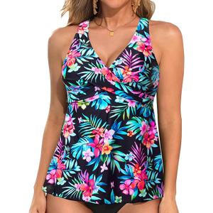 Tempt Me Women Tankini Top Only Flowy Swim Tops V Neck Bathing Suit Top XL