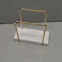 Napkin Holder for Table, Bamboo Iron Standing Napkin Dispenser for Dining Table Farmhouse Cocktail Picnic Rustic Wood Holders All Kitchen Dining Room Decor Gold & White