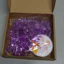 Boao Purple 15 Pcs Crystal Snowflake Ornaments for Winter Valentine Acrylic Snowflake Wonderland Decorations for Party Favor Celebration