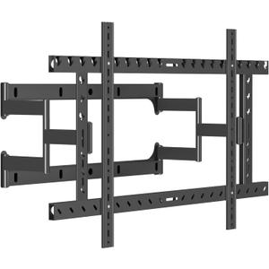 98 Heavy Duty 75 85 86 100 110 120 inch TV Wall Mount Slim Extra Large Screen Recessed for Flat and Curved, Extended Arm Swivel Mount, Max VESA 1000x600mm, Up to 176.4lbs