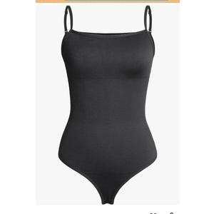 DREAM SLIM Women's Shapewear Bodysuit Tummy Control Body Shaper Seamless Sculpting Thong Snatched Waist Slimmer Body Suit Size M