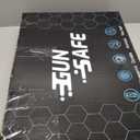 Biometric Hidden Gun Safe fits 2 pistols, Quick Access Hidden Gun Storage with Movable Bracket and Magazine, Wall Mount Gun Safe for Secure Firearm Storage with Fingerprint, Key Access(18.8 inch)