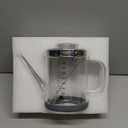 Baffect Glass Fat Separator, Bacon Grease Container with Strainer, Frying Oil Storage Can for Cooking (1L /4 Cups)