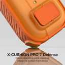 AMAZINGTHING for AirPods Pro 3 [Titan PRO Guardian] Case, MagSafe and Apple Watch Charger Compatible, X-Cushion PRO 7 Shock-Absorbing Defense, One-Click Locking Lid, Carabiner Included, Orange
