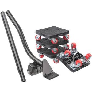 Heavy Furniture Mover Lifter with Extension Bar and 4-Wheel Furniture Dollies, 440 lbs Load Capacity, Furniture Moving Tool Set