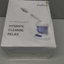 Kingsteam Facial Steamer - Ozone Steamer with Extendable Arm - Professional Nano Ionic Facial Steamer for Deep Cleaning - Portable for Personal Care Use at Home or Salon (White)