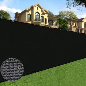 Sunnyglade 6 feet x 50 feet Privacy Screen Fence Heavy Duty Fencing Mesh Shade Net Cover for Wall Garden Yard Backyard (Black, 6 ft X 50 ft)
