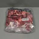 24 Pcs Cheerleading Pom Poms, Metallic Foil Handle Cheer Squad Team Spirited Fun for Party, Sports Dance Cheer, 30 Grams Weight Each (Red, Black)