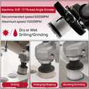 FOCSTOL Diamond Core Drill Bit - 1-3/8''(35mm) Diamond Finger Milling Bit for Porcelain Ceramic Tile Marble Granite Stone Quartz 5/8''-11 Thread