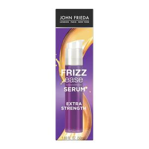 John Frieda Frizz Ease Extra Strength Hair Serum, Instantly Smooths for Healthy, Hydrated, Frizz-Free Hair, for Thick and Coarse Hair, with Argan + Coconut Oil for Heat Protection, 1.69 Oz, Pack of 1