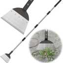 Garden Flat Shovel, Heavy Duty Snow Shovel with 68" Adjustable Stainless Steel Handle, Gardening Weed Spade Weed/Ice Cleaning Scraper for Weeding, Lawn Edging, Digging, Driveway Ice Remove