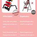 Foldable Back Extension Machine Home Gym Sit Up Machine for Glute & Ab Workouts Squat Machine for Home Gym Back Exercise for Lower Back Training with Resistance Bands