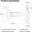 6 Pack E-Track Tool Holders |E Track Accessories for Enclosed Trailer to Keep Rakes,Shovels, Broom|e Track Tool Holder Hanger for Trailer Accessories| Tool Stabilizer for Etrack Accessories