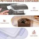 20lb Dog Food Container with Lid, Airtight Pet Food Treat Storage Bin for Dog Cat, Plastic Dogs Kibble Container for Kitchen Counter-Keep Food Fresh Crispy-BPA free