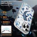 for iPhone 15 Pro Max Case,Compatible with MagSafe,The Transparent TPU Silicone Protects The Phone Case from Drops, Slips and Fingerprints.Blue Ocean Whale Shark Octopus Turtle Collage