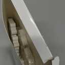 Bucherry 3 Pcs Winter Wooden Snowflake Decor Rustic Winter Snowflake Table Signs Wonderland Wood Blocks Farmhouse Christmas Tiered Tray Decorations for Xmas Table Shelf(Classic White) (Antique, Retro White)