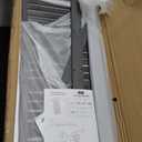 5-Tier Ladder Shelf - 50-Inch Narrow Leaning Bookshelf - Wooden Bookcase for Living Room, Bathroom, Kitchen, Office, or Bedroom Furniture by Lavish Home (Gray) (Grey)