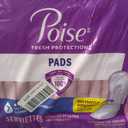 Poise Incontinence & Postpartum Pads for Bladder Leaks, 7 Drop Ultra Absorbency, Long Length, 39 Count