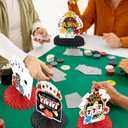 Casino Theme Party Decorations,9 PCS KSKSPE Casino Centerpieces for Tables Honeycomb Centerpieces 3D Casino Theme Party Decor Supplies Boys Girls