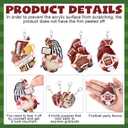 Huquary 32 Sets Football Senior Night Gifts Positive Gnome Keychains with Thank You Cards and Opp Bags Acrylic Bulk Keychain Gifts for Team Players Tailgate Football Birthday Party Favors