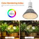 Bstrip Hanging Grow Light for Indoor Plant, 25W Full Spectrum Hanging Plant Light, 3000K LED Grow Light Bulbs with 16.4FT Power Cord, 1 Pack