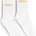 Etercycle Bride Socks For Women, Wedding Gifts Bride To Be Decorations, Soft Cotton Bridal Socks Engagement Gifts For Couples Bridal Shower Decorations Bachelorette Party Favor Honeymoon Essentials