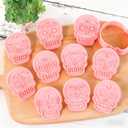 2 x 10Pcs Mini Halloween Cookie Cutters Different Ghost Modeling Design 10 Skull Designs with Different Facial Shapes, Cute for Kids Holiday Baking