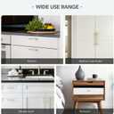 HOME EDIT 15 Pack 3 inch Cabinet Handles, Kitchen Cabinet Handles Gold Drawer Pulls Zinc Alloy Square Bar Kitchen Pulls