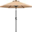 MASTERCANOPY Patio Umbrella for Outdoor Market Table (7.5ft,Khaki)