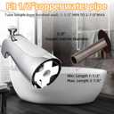 Bathtub Faucet Easy to Install Tub Spout with Diverter,American Standard Tub Faucet Replacement Fits 1/2" Copper Water Tube(5/8" Diameter) with Hex Wrench Chrome Finish
