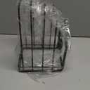 SUNFICON Cutting Board Rack Chopping Board Organizer Stand Holder Kitchen Countertop Pots Pan Lids Rack Organizer Flat Steel 4.92 x 5.7 x 8.47 in, Black