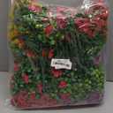 24 Bundles Artificial Flowers for Outdoors Decoration, UV Resistant Faux Silk Fake Flowers for Porch Patio Balcony Planter Yard (4 Mixed Colors)