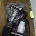 Dynaming Solar Flame Post Lights Outdoor, Solar Powered Lamps Fence Post Cap Lights, Flickering Flame LED Lantern Decorative Waterproof for Garden Deck Patio, Fit 4x4, 5x5 or 6x6 Wooden Posts, 2 Pack (Black)