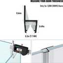 3PCS Shower Door Side Seal Strip for 3/8 Inch Glass - 27.56 Inches Long x 3, 3 Sections Segmented Shower Installation Kit, Frameless Glass Door Seal Strip