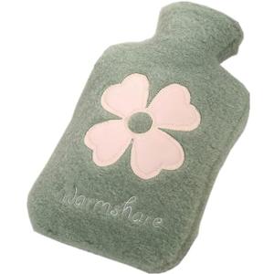 Warm Water Bag Pain Relief for Periods, Cute Leakproof Hot Water Bag Pack for Period Cramps Massager, Snitch Winter Plush Hot Water Shake Bag 1 Litre with Soft Cover (Multi-Color)