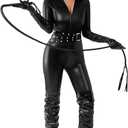 Spooktacular Creations Cat Suits for Women, Halloween Black Catsuit Cat Costume for Halloween Dress up Party S
