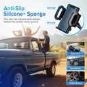 Car Cup Holder Phone Holder, Universal Adjustable Cell Phone Cup Holder Expander for Car, Fits All 4.0-7.0 Inches Smartphones, Most Bottles 20-40 oz, Black