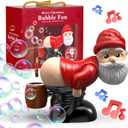 Bubble Blowing Santa,Automatic Bubble Blower Toy with Music & Flashing Lights,Funny Santa Bubble Maker for Indoor & Outdoor Fun for Kids (Santa Claus)