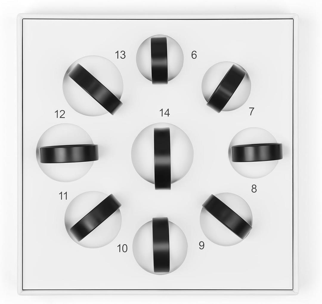 2 x Smart Ring with Call/Clock/Events Alerts, No APP Subscription, Body Temp/Heart Rate/Women's Health Tracker, 5ATM Waterproof Fitness Ring for Android & iOS Only Sizing Kit(6-14#)