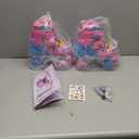 Dino Kids Toddler Roller Skates for Boys Girls,WESKIFAN Dinosaur Quad Skating Shoes with Shiny Light up Wheels&Adjustable Sizes Beginners rollerskates for Birthday Xmas Gifts (Medium-BigKid(13.5C~4Y), Pink)