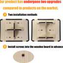 Adult Professional Wooden Balance Board - 350 lbs Non-Slip Balance Board Design, Suitable for Physical Therapy and Under-Desk Use, 2 Simple Setup Methods, Durable and Stable Wooden Board