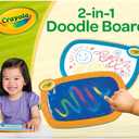Crayola 2-in-1 Doodle Board for Toddlers, Squishy & Erasable Drawing Tablet, Educational Toddler Toy, Travel Activity, Sketching Pad, Gift for Kids