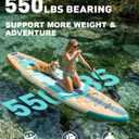 SOLAVERO 11'6" Inflatable Stand Up Paddle Board Supports 550 lbs - Extra Wide Stable Design with Non-Slip EVA Deck, SUP with Premium Accessories for Adults & Youth
