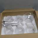 Glass Coffee Cups Set Of 6 - 8.5oz Double Walled Glass Coffee Mugs with Handle,Clear Insulated Borosilicate Glass Mug,Suitable for Cappuccino,Tea,Latte,Hot Beverage and Wine (6 Pack 8.5oz +6 Spoons)