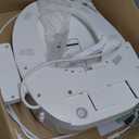 Bidet Toilet Seat Round, Unlimited Warm Water, Heated Toilet Seat, Warm Air Dryer, Rear and Feminine Washing, Soft Closed Toilet Lid, Night Light, Smart Toilet Seat with Bidet Requires Outlet